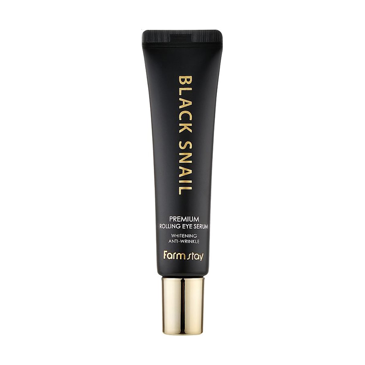 Антивікова сироватка-роллер для шкіри навколо очей FarmStay Black Snail Premium Rolling Eye Serum з муцином равлика, 25 мл